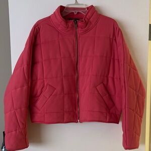Blue Blush Quilted Pink Zip-Front Puffer Jacket